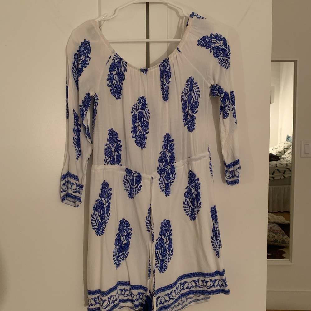 Boohoo off the shoulder romper